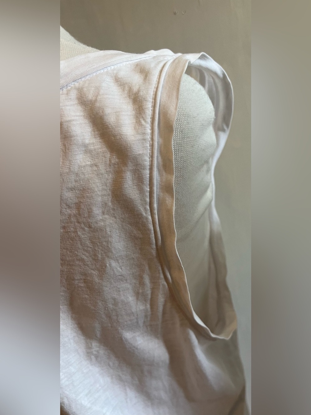 Theory White Pima Cotton Tank Women’s Size Small - Picture 3 of 6